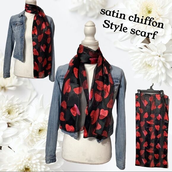 Like new - Stylish satin chiffon - chic elegant - Picture 4 of 4